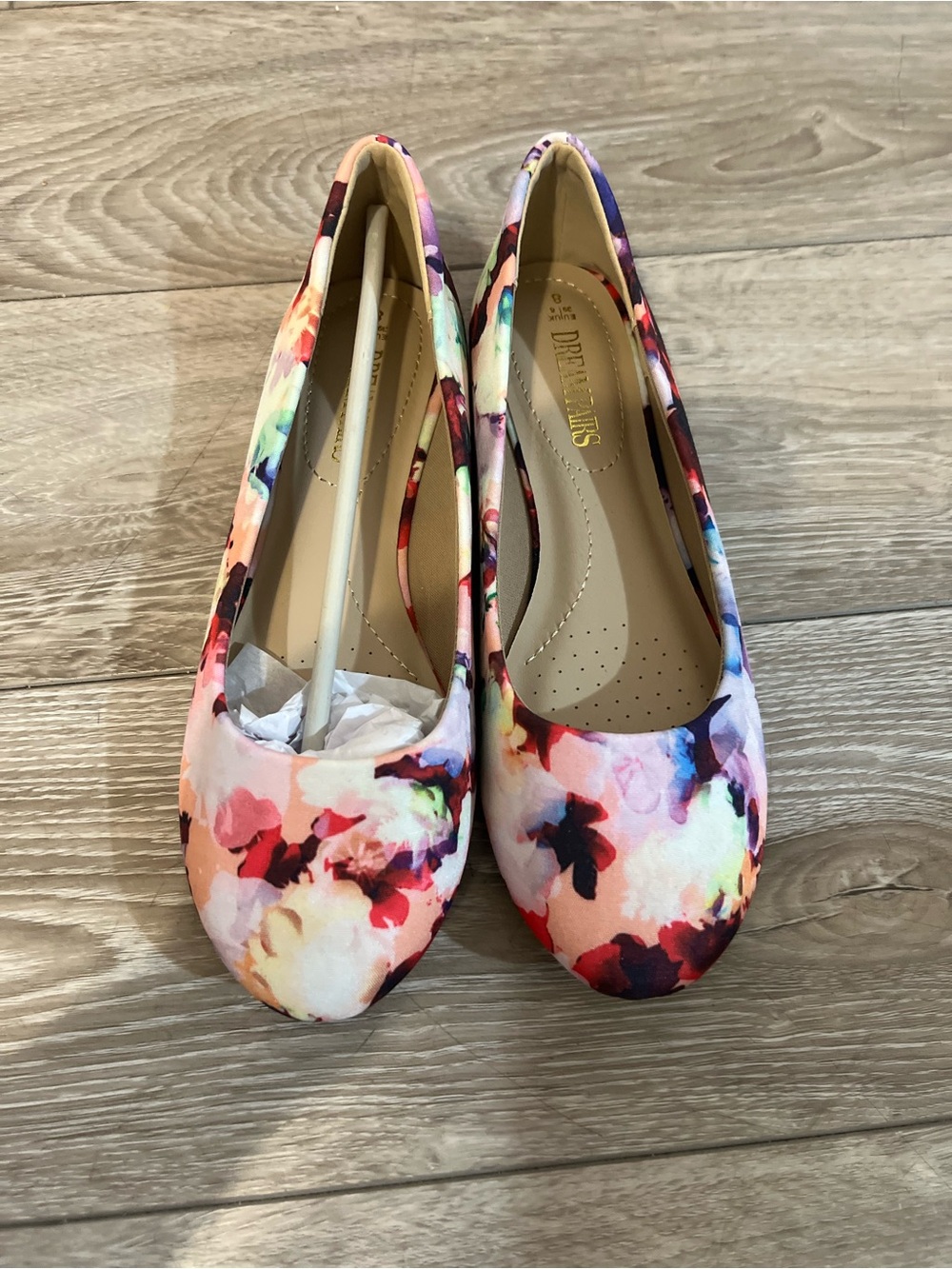 Dream Pairs Floral Print Ballet Flats Multicolor Size 8 Brand New - Picture 2 of 6